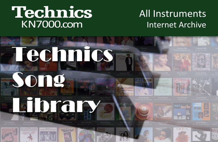 Technics KN7000 :: Technics Song Library